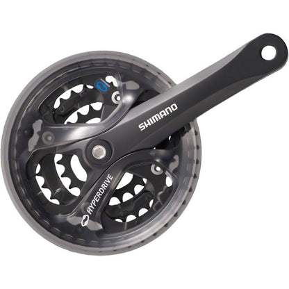 Shimano Acera FC-M361 Crankset - 175mm 7/8-Speed 42/32/22t 104/64 BCD Square Taper JIS Spindle Interface Black