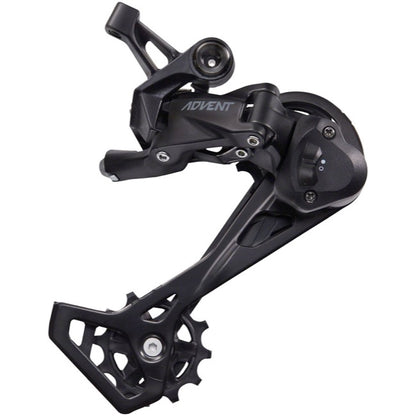 microSHIFT ADVENT Rear Derailleur - 9 Speed Long Cage Black With Clutch