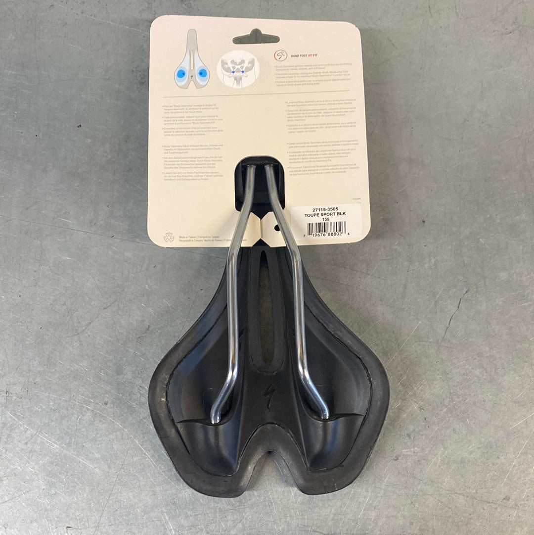 Toupe Sport Saddle Black 155mm