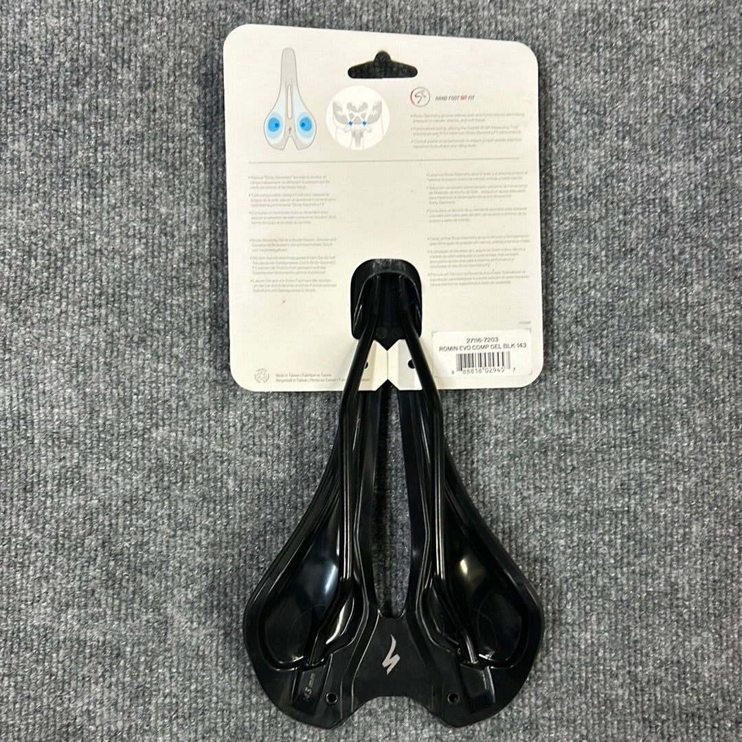 Romin Evo Comp Gel Saddle Black 143 mm