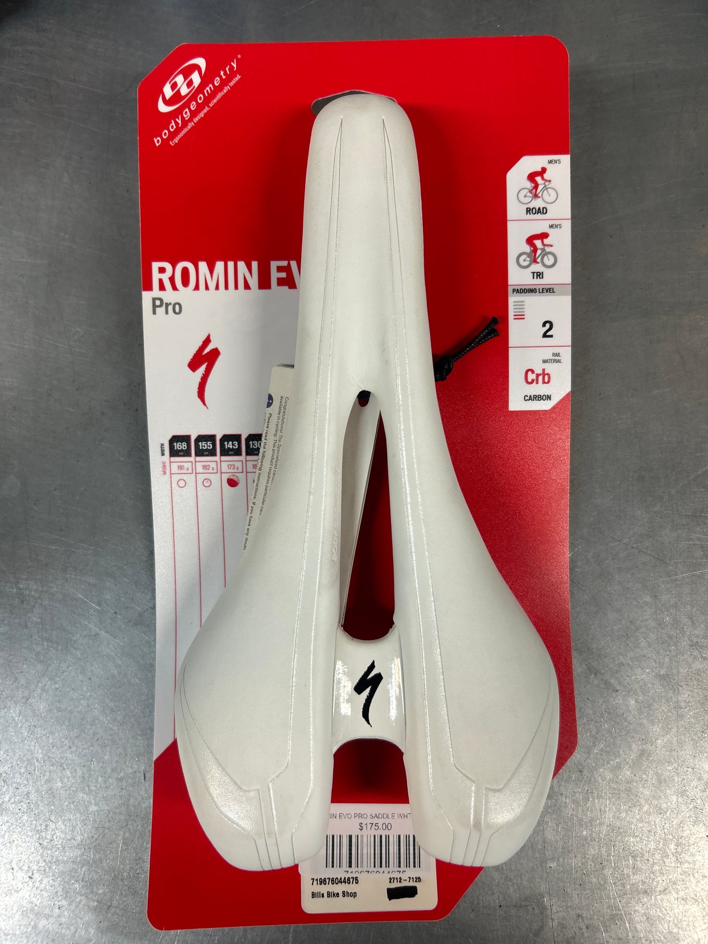 SPECIALIZED ROMIN EVO PRO SADDLE WHT 143mm