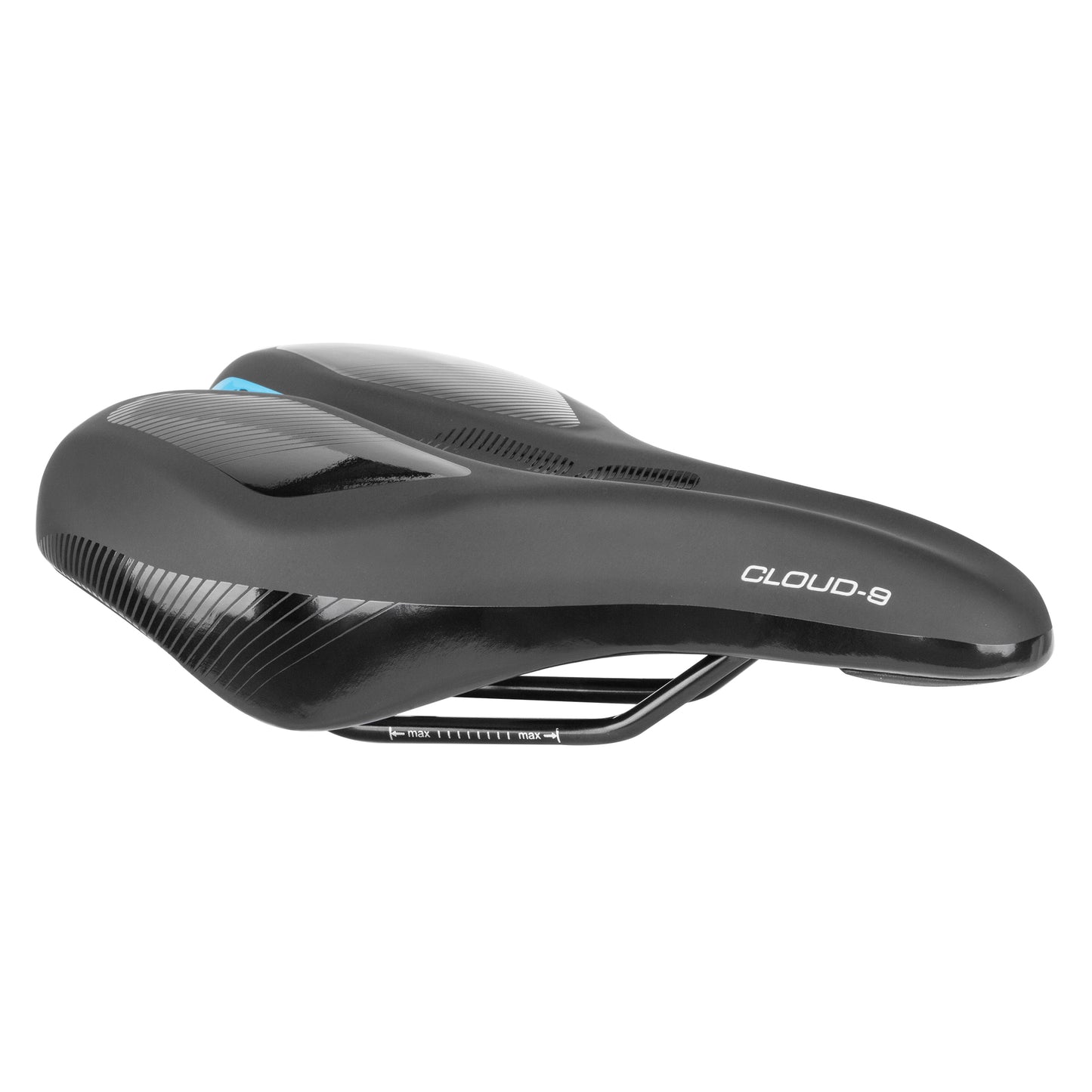 KUSH PLUS WIDE MEMORY FOAM Saddle, Black