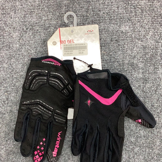 BG GEL GLOVE LF WMN BLK/PNK XL