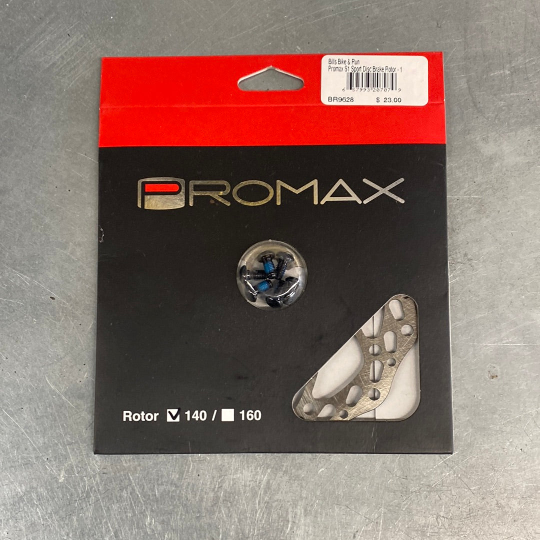 Promax S1 Sport Disc Brake Rotor - 140mm, 6-Bolt, Silver