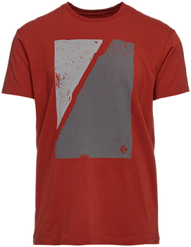 Black Diamond Block Print Mountain Tee - Red Rock, Men's, X-Large