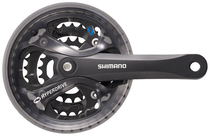 Shimano Acera FC-M361 Crankset - 175mm 7/8-Speed 48/38/28t 104/64 BCD Square Taper JIS Spindle Interface Black