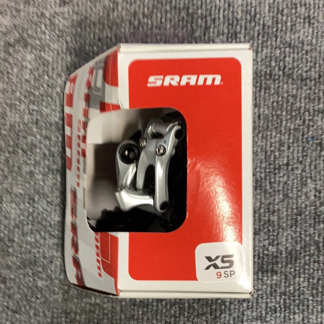 SRAM X5 Rear Derailleur - 9 Speed, Long Cage, Silver