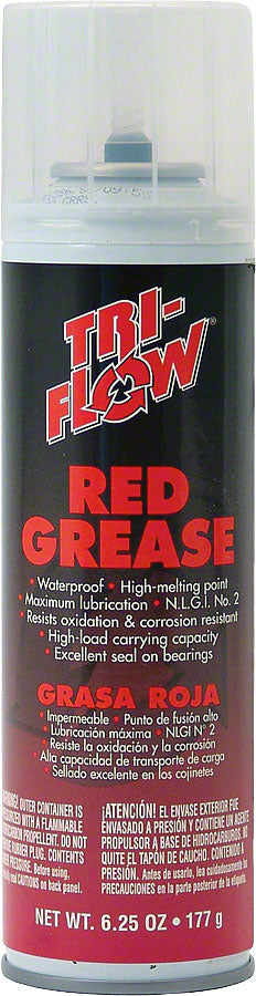 TriFlow Red Grease Aerosol: 6.25oz