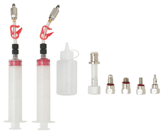 Jagwire Pro Mineral Oil Bleed Kit Includes Shimano Magura Tektro Giant Adaptors