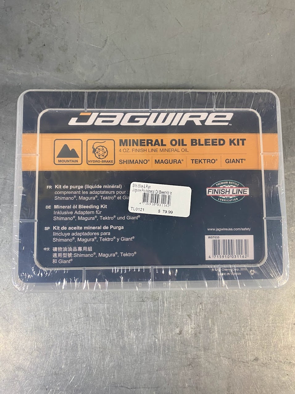 Jagwire Pro Mineral Oil Bleed Kit Includes Shimano Magura Tektro Giant Adaptors